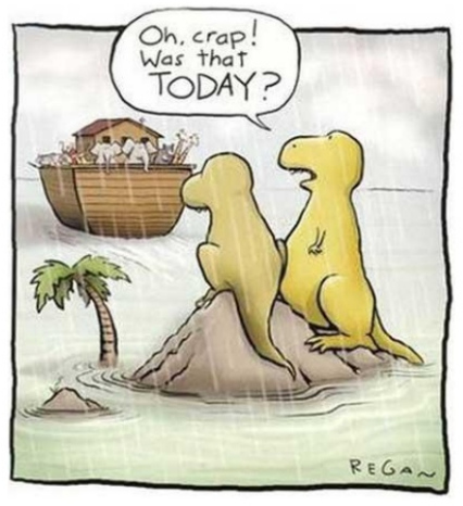 Ho, crap! Was that today?