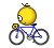Fait du vélo